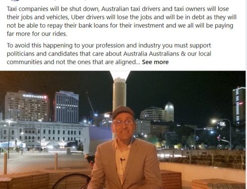 Stop Uber, Taxi companies will be shut down, Australian Taxi owners will lose their Vehicles
